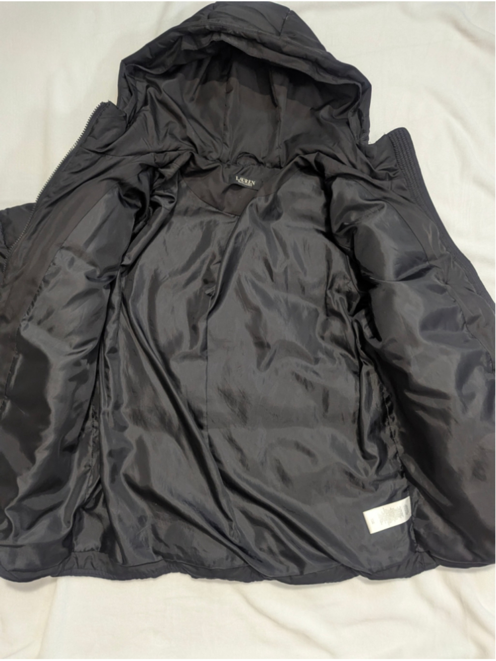 Lauren Ralph Lauren Black Puffer Jacket Size Medium - Picture 7 of 15